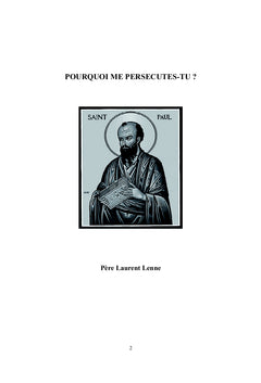 Pourquoi me persécutes-tu?