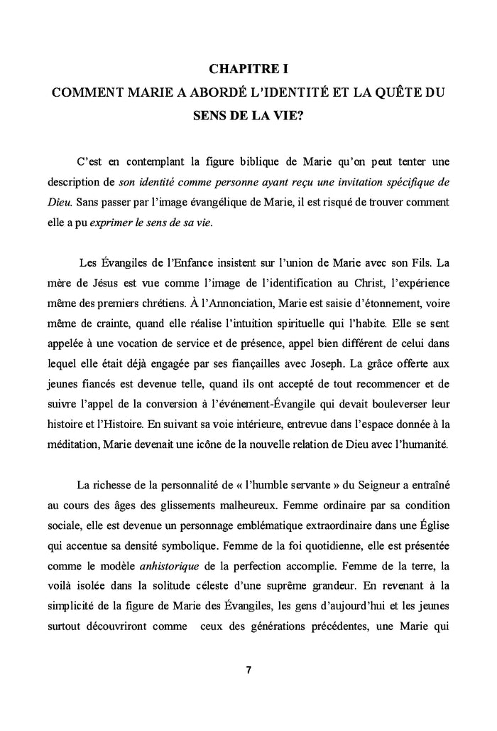 Marie, une voie spirituelle