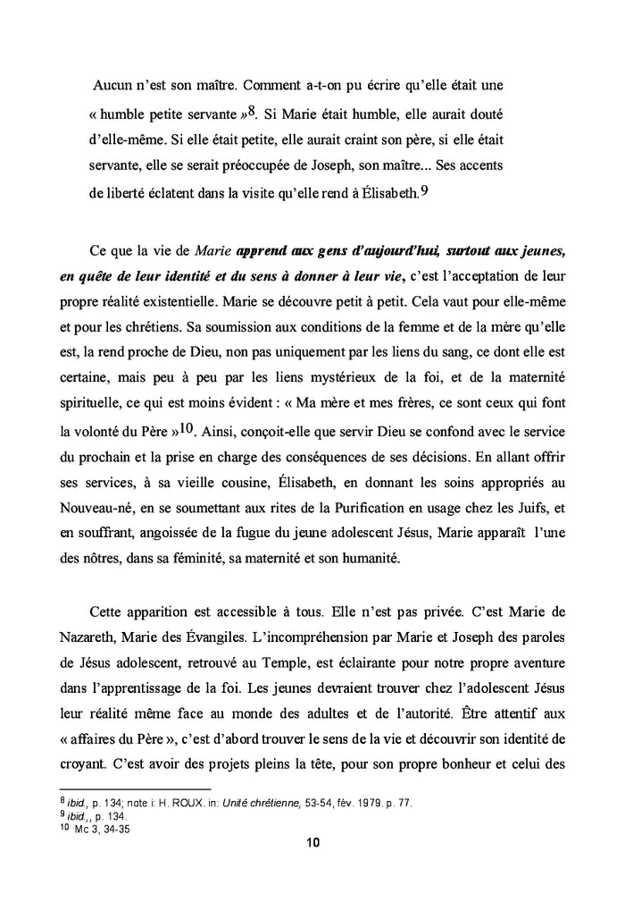 Marie, une voie spirituelle