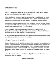 Règles dor dans les fiançailles et au foyer