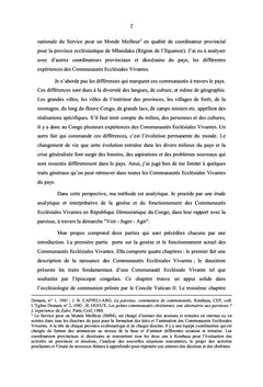 Communautés ecclésiales vivantes et paroisse