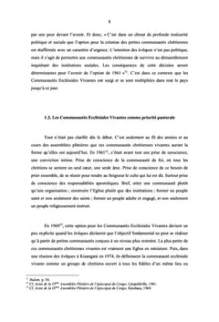 Communautés ecclésiales vivantes et paroisse
