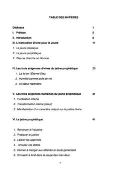 Le ministère prophétique du jeûne et sa puissance