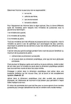 Le ministère prophétique du jeûne et sa puissance