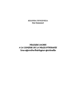 Musique sacrée à la lumière de la musicothérapie