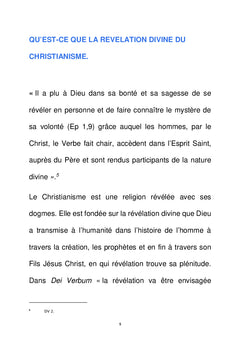 La révélation divine du christianisme selon Dei Verbum