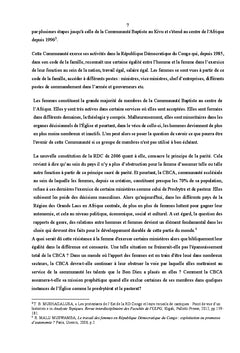 Rôle et statut de la femme dans l'Eglise