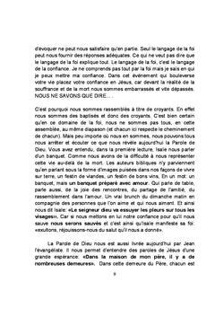 La Parole de Dieu vivante aujourd'hui
