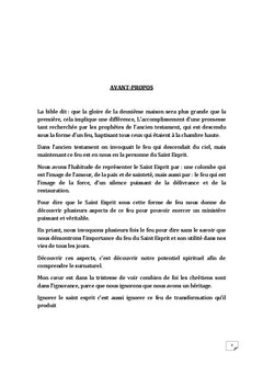 Les 6 aspects du feu du Saint-Esprit