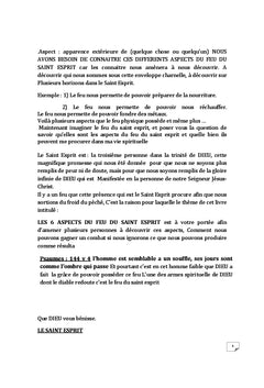 Les 6 aspects du feu du Saint-Esprit
