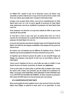 Les 6 aspects du feu du Saint-Esprit