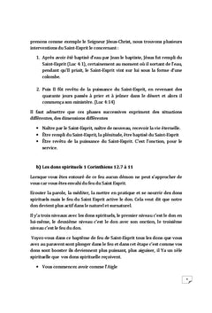 Les 6 aspects du feu du Saint-Esprit