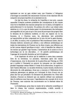 L'impératif de l'intangibilité de la vie humaine