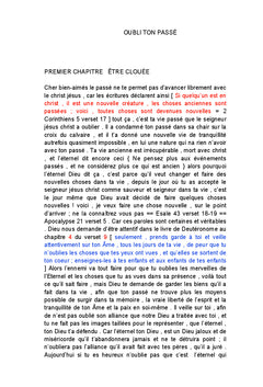 Oubli ton passé