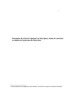 Exercices spirituels en huit jours