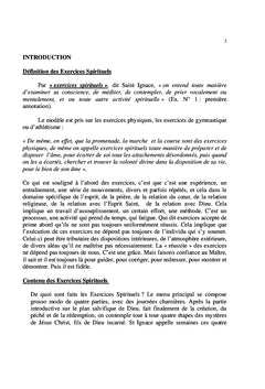 Exercices spirituels en huit jours