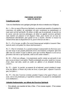 Exercices spirituels en huit jours