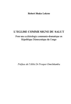 L'eglise comme signe du salut
