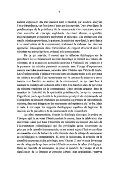 Communaute et presidence