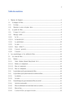 Les réponses, langages, caractéristiques et les méthodes divines