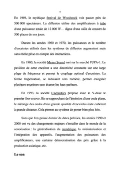 De la Sonorisation