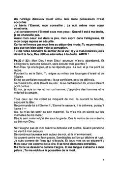 L'Homme selon le Coeur de Dieu /Vie de Prières de Réveil et de Miracles