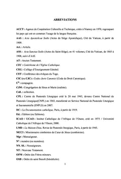 La vie liturgique au Togo, de la fin du XIXe siècle à la mise en oeuvre du concile Vatican II