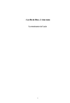 Le retour des fils de Dieu Volume 2