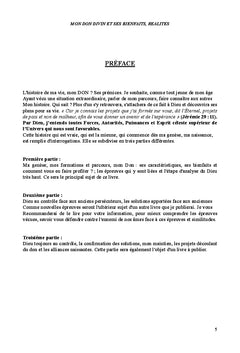 MON DON DIVIN ET SES BIENFAITS, REALITES 2ème édition