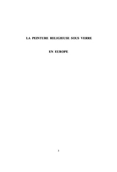 La peinture religieuse sous verre en Europe