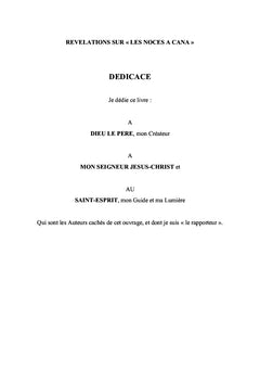 Révélations sur "Les Noces à Cana"