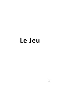 Le Jeu