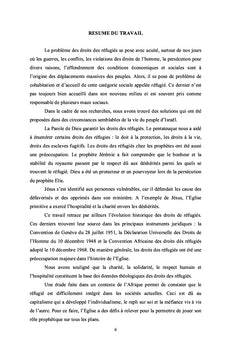 La Bible comme fondement des droits des réfugiés