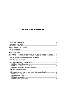 L'exaucement de nos prières