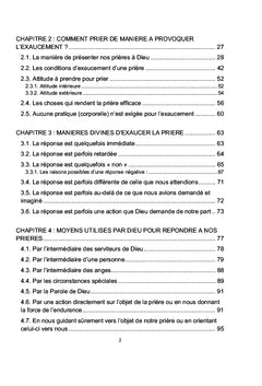 L'exaucement de nos prières