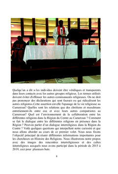 Le dialogue entre les religions dans la Région du Centre-Cameroun