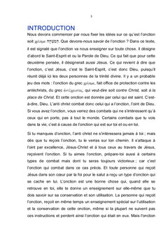 Connaître l'onction