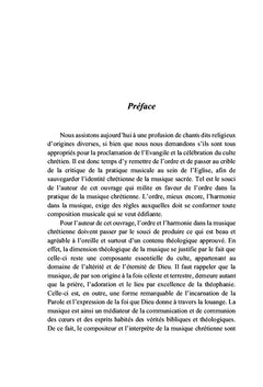 CLEFS POUR L'HARMONIE DANS LA MUSIQUE