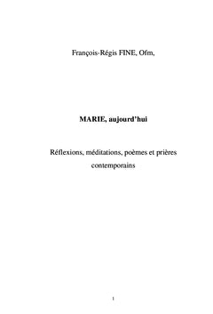 MARIE, aujourd'hui