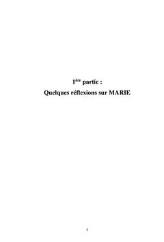 MARIE, aujourd'hui