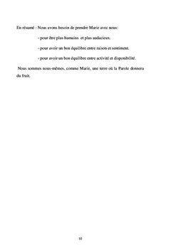 MARIE, aujourd'hui