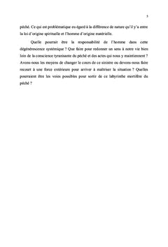 PhEnomEnologie du pEchE et perspectives du salut