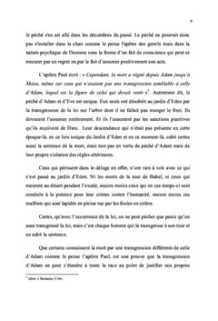 PhEnomEnologie du pEchE et perspectives du salut