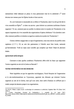 La Caritas dans l'Eglise du Christ