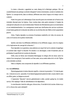 LA DIACONIE