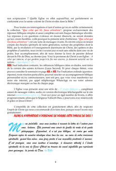La Purification du Sanctuaire