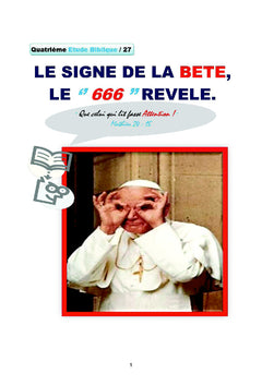 Le signe de la Bête, le '' 666 '' révèle