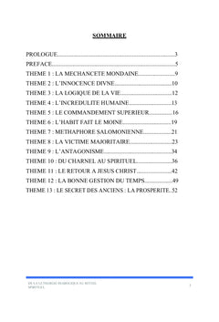 De la léthargie diabolique au réveil spirituel