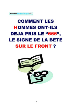 Comment les hommes ont-ils déjà pris le ''666'',