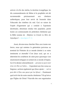 Le fonctionnement de l'église apostate